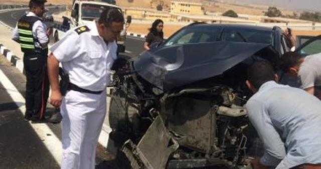 مصرع سيدتين وإصابة موظف فى انقلاب سيارة بالمنيا