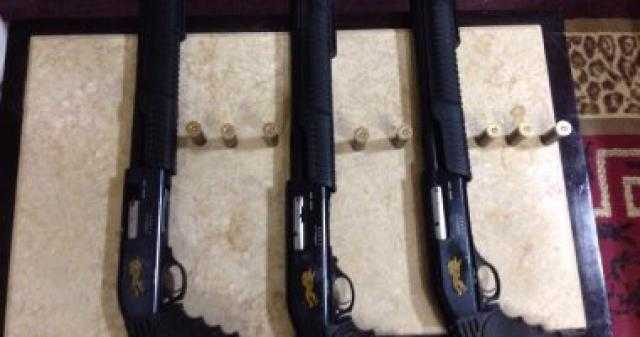 ضبط 209 قطع سلاح نارى وتنفيذ 76 ألف حكم قضائى خلال 24 ساعة