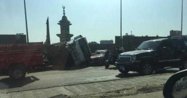 مصرع شخصين وإصابة آخرين فى تصادم على طريق بنها
