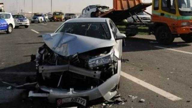 إصابة 6 ليبيين فى حادث سير ببني سويف