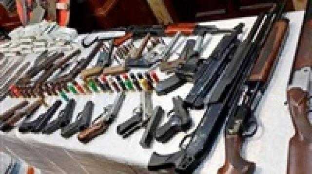 ضبط 411 قطعة سلاح بحوزة 209 متهمين ومواد مخدرة