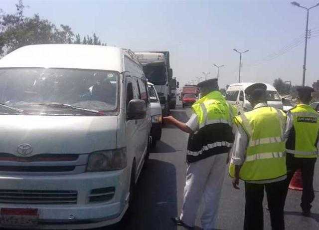 ضبط 54 سيارة مخالفة فى حملة أمنية بالهرم