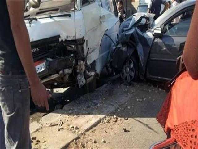 مصرع طبيب وإصابة 4 أشخاص في حادث تصادم بالدقهلية