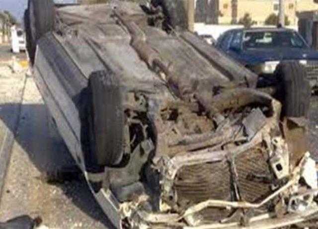 إصابة 24 شخصا إثر انقلاب ميكروباص بالمنيا