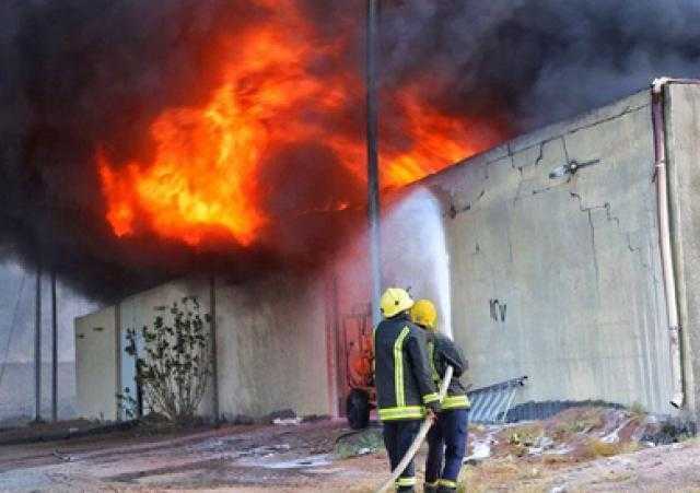 تفاصيل حريق مصنع أكتوبر