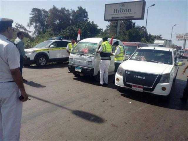 تحرير 519 مخالفة مرورية وتحصيل 9 ألاف جنيه غرامات فورية بمطروح