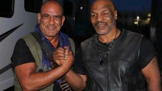 محمد لطفي مع مايك تايسون من كواليس حملة فرعون