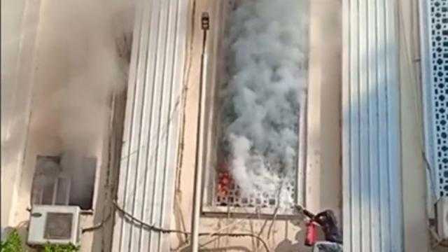 السيطرة على حريق كنيسة مارجرجس الجيوشي بشبرا