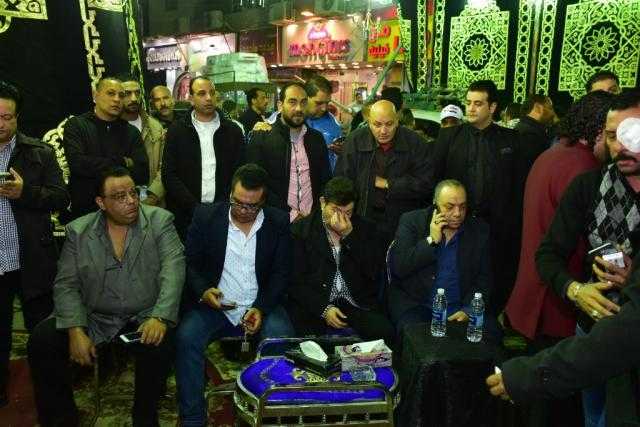 بالصور.. مجلس نقابة المهن الموسيقية يقدم  واجب العزاء لأسرة شعبان عبد الرحيم