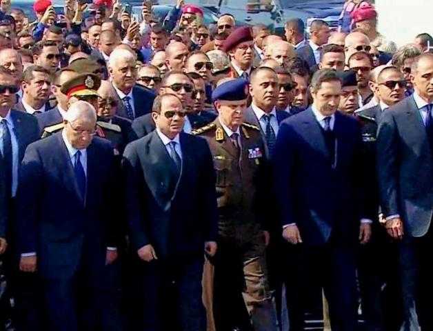 حزب الجيل في جنازة مبارك: شكرا للرئيس السيسي