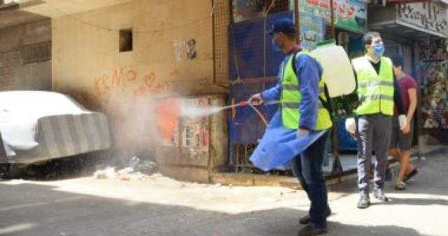 حملة النائب «أبو العينين» تواصل تعقم وتطهير مدارس الجيزة