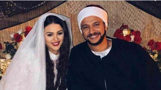 هنادي مهنا تنشر صورة من كواليس زواجها بأحمد خالد صالح في مسلسل الفتوة