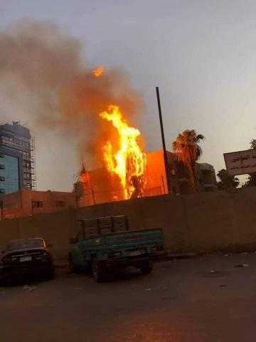 السيطرة على حريق في مستشفى حميات إمبابة.. صور
