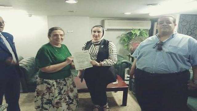 يارا حسن أمينًا للمرأة بـ”الحركة الوطنية” في القاهرة