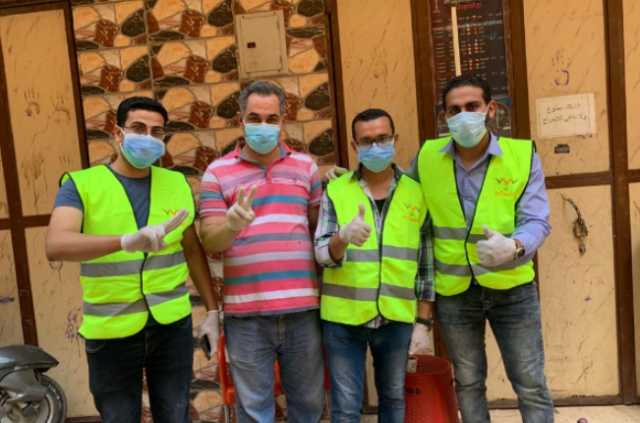 المصريين الأحرار يواصل أعمال التطهير بشوارع الخصوص وعزبة النخل
