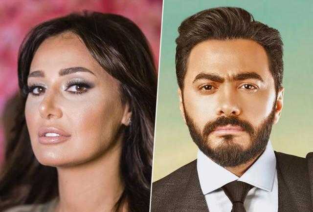 تامر حسنى وحلا شيحة فى مدينة الإنتاج الإعلامى لهذا السبب