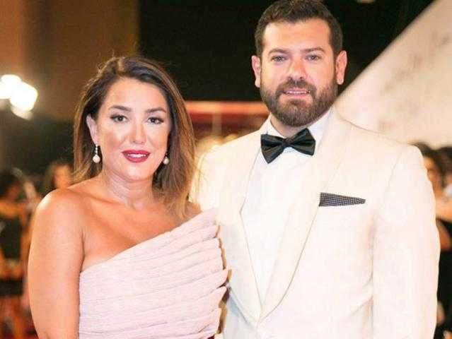 بقصة شعر جديدة.. شاهد كندا علوش برفقة زوجها عمرو يوسف