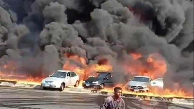 إغلاق الطرق المؤدية لـ«الإسماعيلية الصحراوي» بعد انفجار ماسورة مازوت