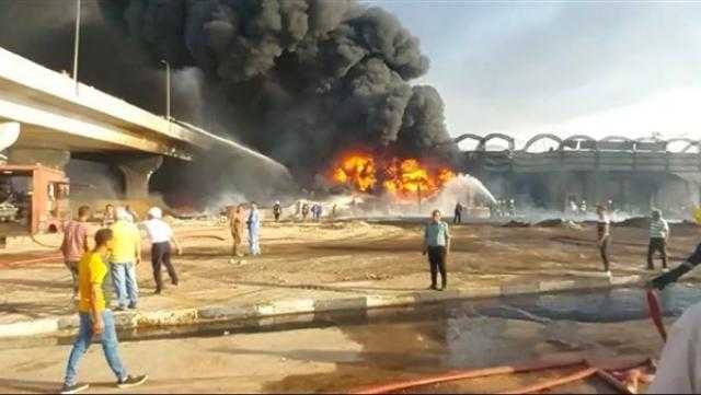 «الصحة»: ارتفاع أعداد المصابين في حريق طريق الإسماعيلية الصحراوي إلى 17.. وهذه التفاصيل