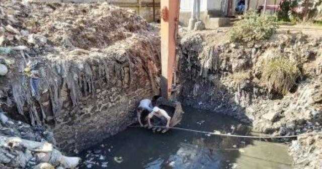 تطهير مصرف القرية.. مطلب أهالي الرجدية في طنطا