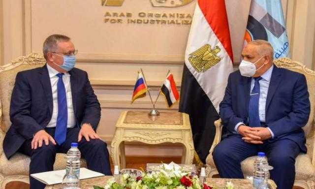 رئيس «العربية للتصنيع» يبحث مع سفير روسيا إنتاج لقاح سبوتنيك 5 لعلاج كورونا