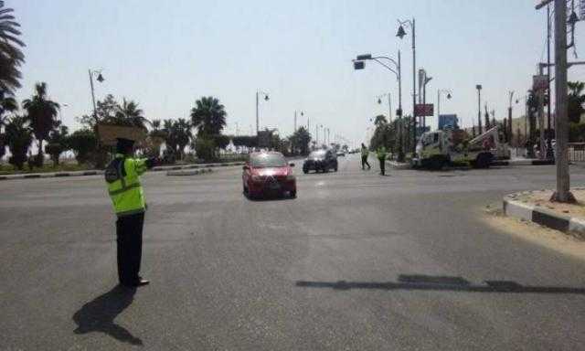 النشرة المرورية: كثافات مرتفعة ببعض المناطق في القاهرة والجيزة