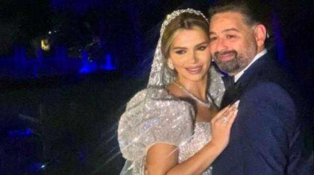 فستان زفاف زوجة أمير شاهين تشعل إنستجرام
