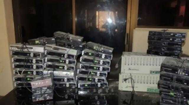 ضبط 15 قضية مصنفات سمعية وبصرية خلال يوم واحد