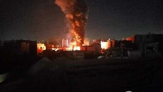 انتداب المعمل الجنائي لكشف أسباب حريق «سوق السهاريج» في قنا