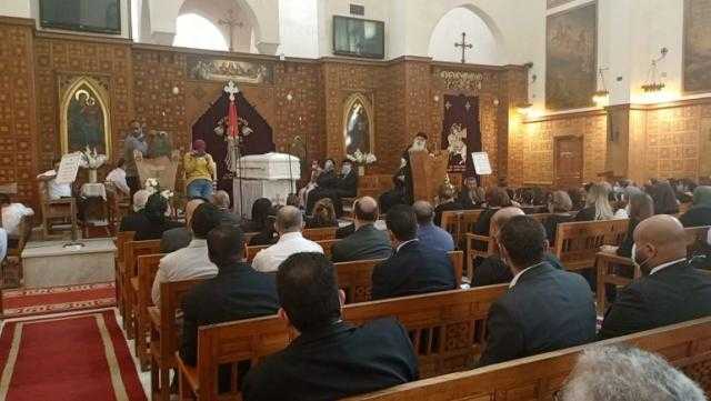 تشييع جثمان النائبة منى منير من كنيسة المرعشلي بالزمالك