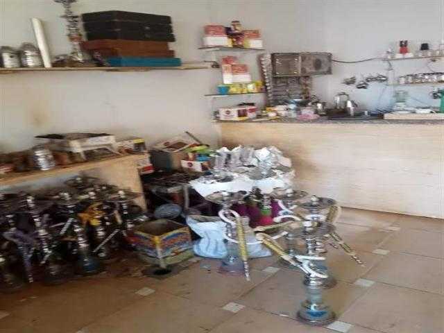 التحفظ على 600 شيشة في حملات مكبرة لرفع الإشغالات بالبساتين