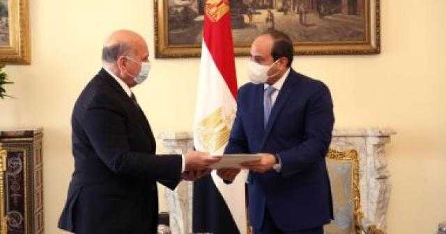 السيسى لوزير الخارجية العراقى: داعمين لكل ما يحقق مصالح العراق