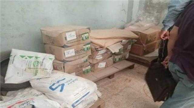 ضبط 4٫25 طن مواد غذائية بدون مستندات خلال يوم واحد