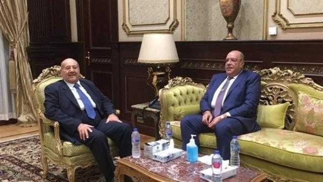 رئيس مجلس الشيوخ يستقبل رئيس جهاز المحاسبات ووفدا من جامعة الدول العربية لتهنئته