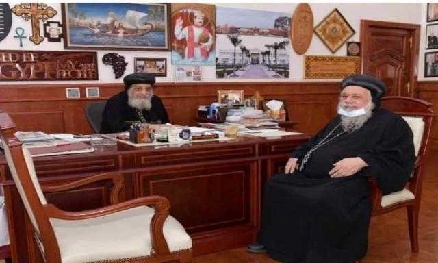 البابا تواضروس يستقبل أسقف ملوى