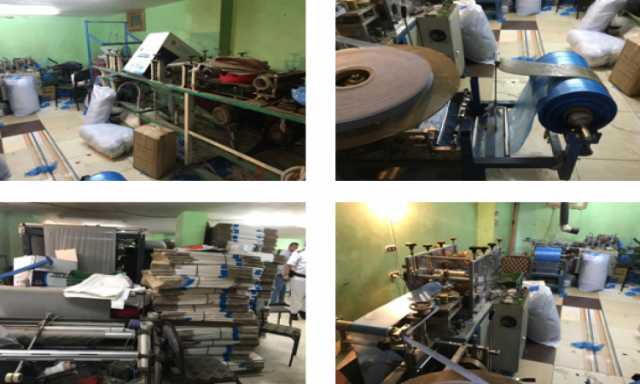 ضبط مصنع للكمامات غير مرخص فى بدر