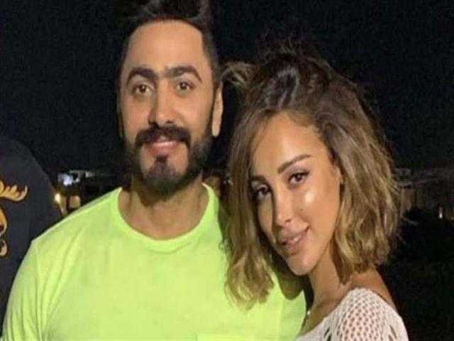 شاهد.. أول ظهور لتامر حسنى وبسمة بوسيل بعد أزمة انفصالهما