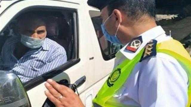 ضبط 5788 سائقًا لعدم اتداء الكمامة