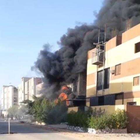 حريق هائل في مصنع “تنر” بالروبيكي في العاشر من رمضان