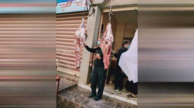 ضبط كمية من اللحوم المذبوحة خارج السلخانة بالدقهلية