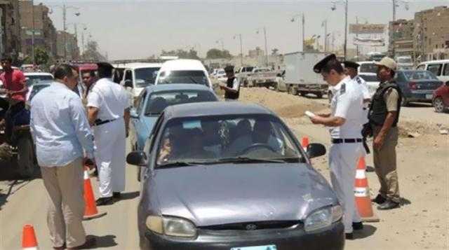 مرور الإسماعيلية يحرر 1458مخالفة متنوعة
