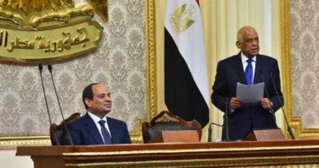 على عبدالعال يهنئ الرئيس السيسى بالعام الجديد