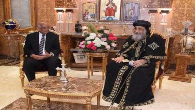 رئيس مجلس النواب يهنئ البابا تواضروس بعيد الميلاد المجيد
