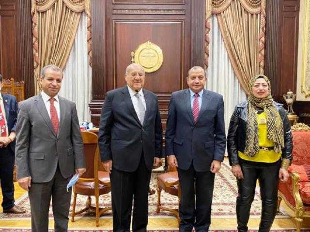 رئيس «الشيوخ» يستقبل رئيس جامعة بني سويف