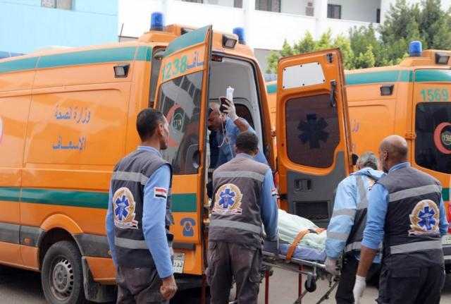 إصابة شقيقين في حادث تصادم بميت غمر