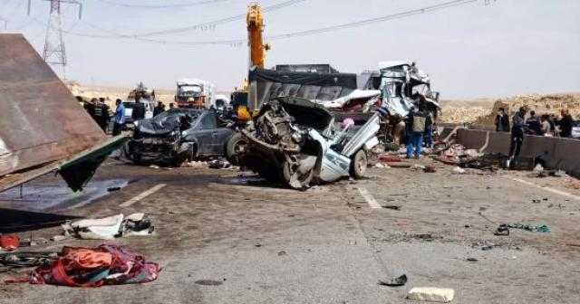 إصابة 6 بينهم طفلان في حادث تصادم بالفيوم