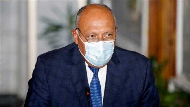 شكري: مصر حريصة على استقرار لبنان.. وهذا يقتضي إنهاء حالة الجمود السياسي