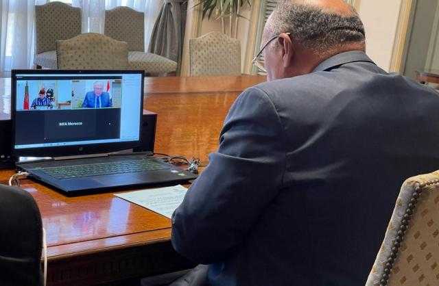 شكري يُطلع نظيره المغربي على مستجدات سد النهضة معربا عن تقديره لدور المغرب الداعم لمصر