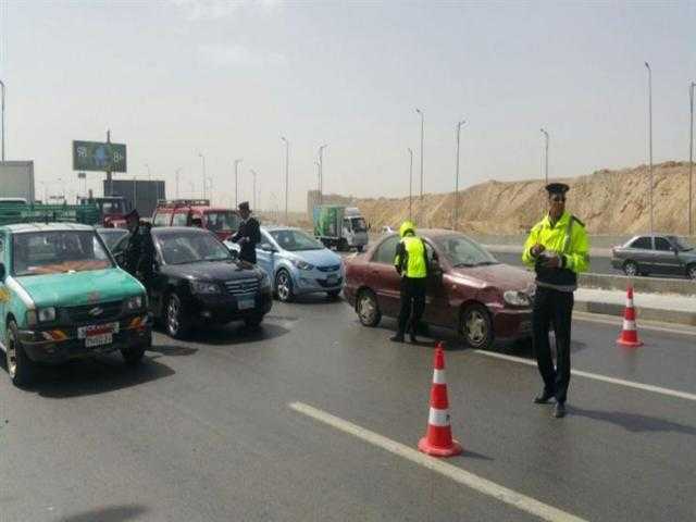 ضبط وتحرير ١٣٨٧ مخالفة مرورية بكفر الشيخ