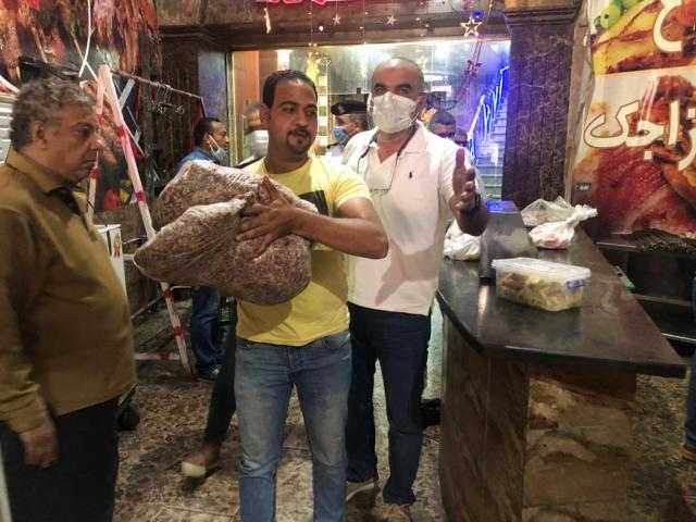 ضبط كميات لحوم فاسدة وتحرير 23 محضرا في حملة على الأسواق بالدقي.. صور